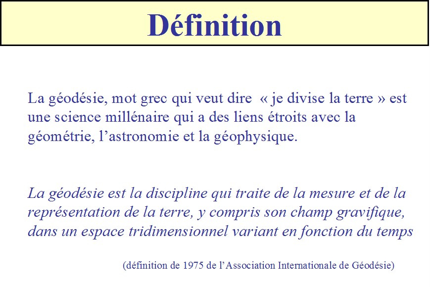 geodesie definition